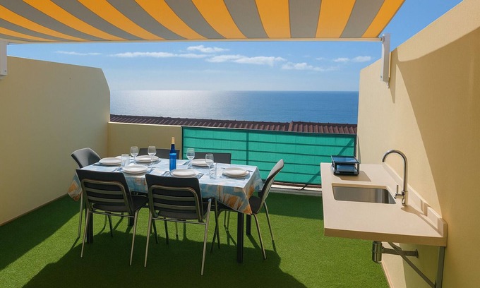 Las Caletillas Apartment | Sea and Mountain Views: Guest Rated 9.8 with Pool & Spa
