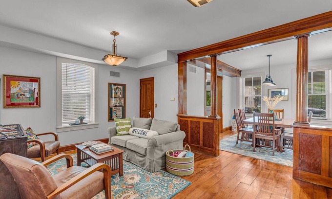 East Lawrence House | Charming 1867 3-bedroom brick home a short walk from historic downtown Lawrence