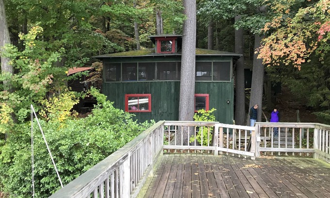 Lake George Cottage | Quaint Lake George Cottage with Boat Slip & Sundeck