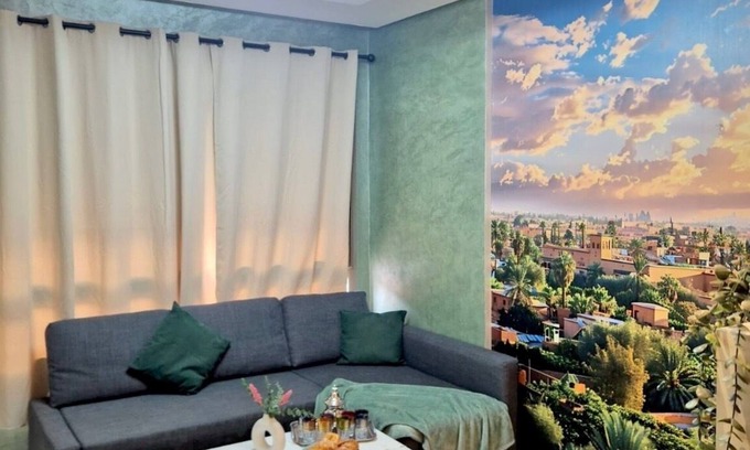 Semlalia Apartment | Charming 2-bedroom apartment in enchanting Marrakesh with WiFi, AC, Balcony