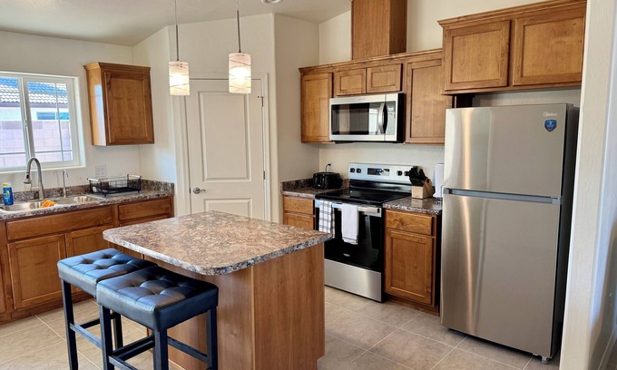 San Luis House | Charming 2-bedroom townhome with WiFi, AC in East San Luis, AZ.
