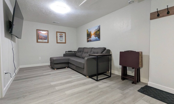 Ogden Apartment | Charming 3-bedroom private basement apartment with WiFi, AC in enchanting Ogden.