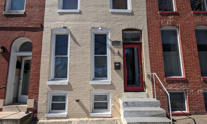 Downtown Baltimore House | Charming 3-bedroom townhome with AC, fitness room in Hampden near JHU-MICA-LUM