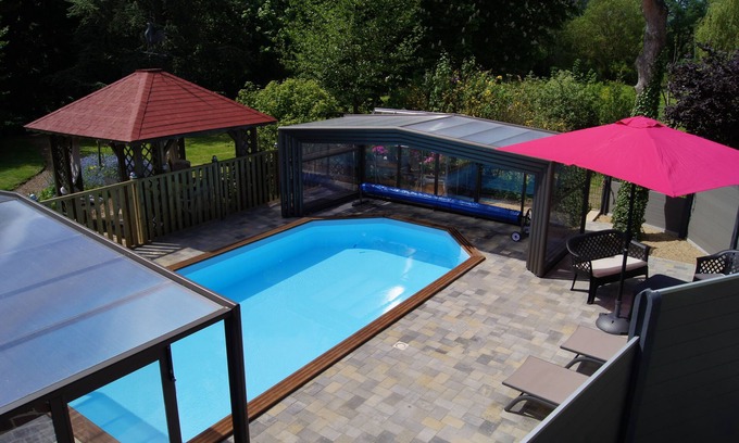 Blessy Cottage | Inviting Cottage with Heated Pool & Ocean View for Families
