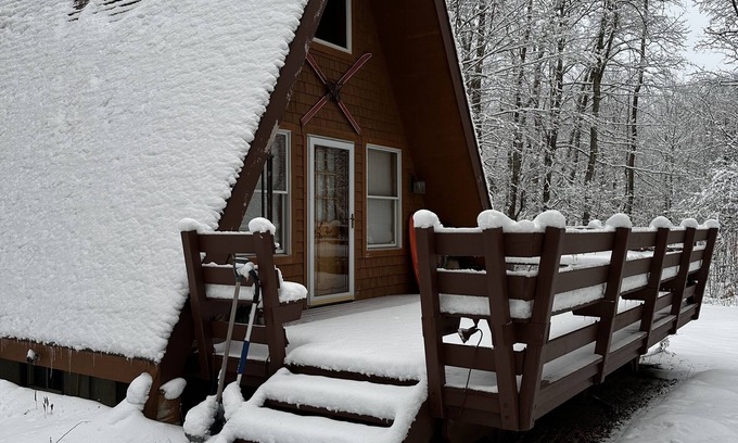 Hancock Cabin | Family-Friendly A-Frame Steps from the Best in Berkshires