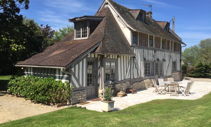 Canapville House | Authentic Norman Retreat with Pool, Minutes from Deauville