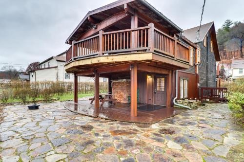 Parryville House | Historic Home with Scenic Lehigh River Views and Spa