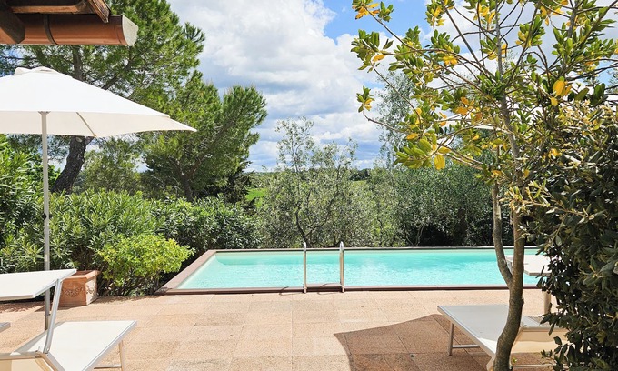 Empoli Apartment | Relaxing Apartment with Pool & Garden Offering Scenic Views