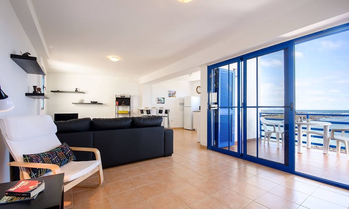 Orzola Apartment | Oceanfront Apartment with Balcony & Top-Rated 9.8/10