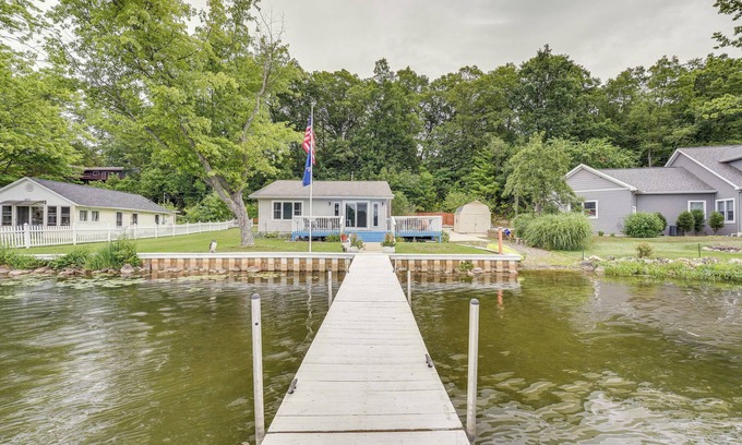 Battle Creek Cottage | Idyllic Battle Creek Cottage with Dock & Pet-Friendly Perks