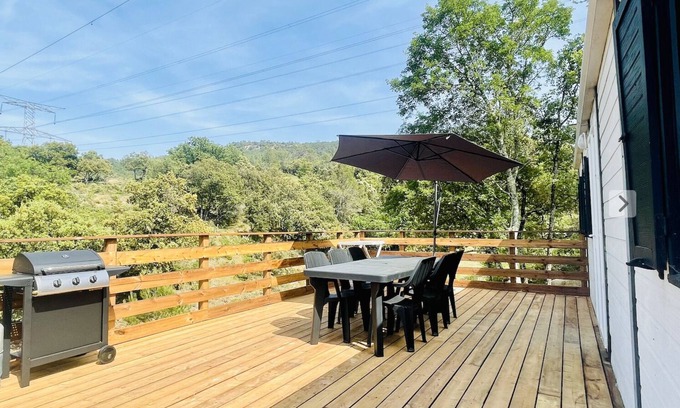 Rocbaron Ski Chalet | Inviting Chalet with Terrace and Pool Access for Families