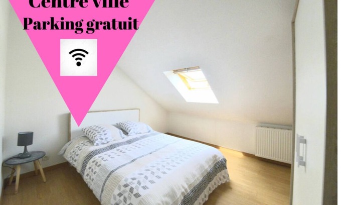 Montlucon Apartment | Cozy Downtown Duplex with Kitchen & Breakfast Included