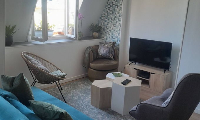 Dieppe Apartment | Elegant Duplex in Dieppe, Steps from the Beautiful Sea