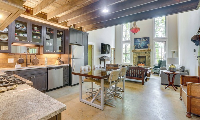 Little Kowaliga Cottage | Unique Beach Access Vacation Rental for Families and Pets