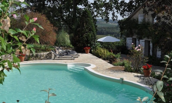 Dieulivol House | Idyllic Farmhouse Retreat with Private Pool & Orchard Views