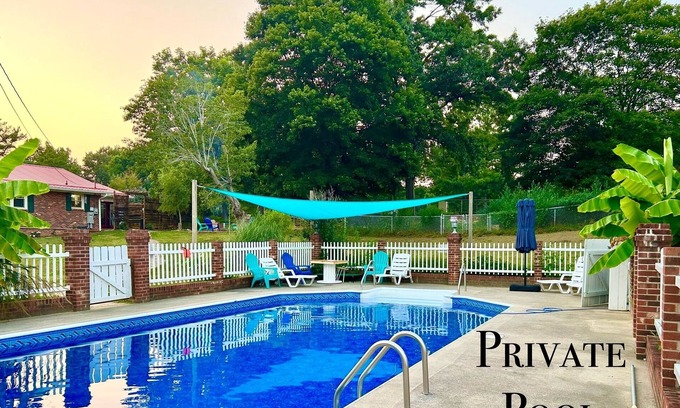 Stokes House | Pet-Friendly Farmhouse with Pool Near Scenic State Parks