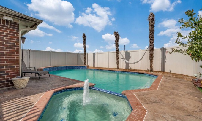 Frisco House | Exceptional Frisco Oasis with Pool, Patio & BBQ Amenities