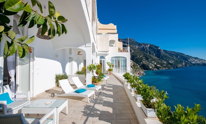 Positano Villa | Exceptional Oceanfront Home in Positano with Spa & Pool