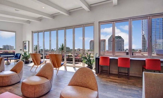 East Village Apartment | Inviting Long Beach 1BR with Pool, Gym & Steps to Ocean Blvd