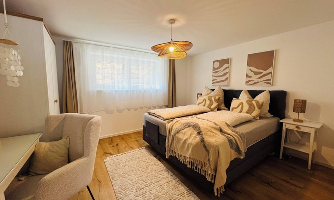 Wangen im Allgaeu Apartment | Charming new basement with boho flair - close & yet completely private