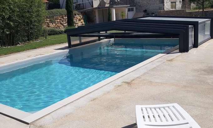Mayrinhac-Lentour House | Idyllic Stone House Retreat with Indoor Pool & Ocean Views