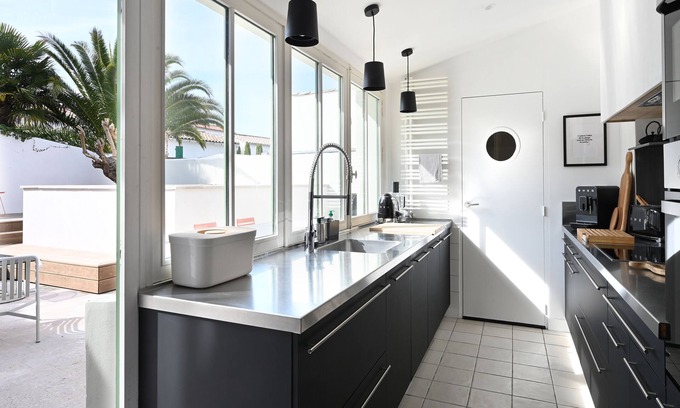 Saint-Martin-de-Re House | Elegant Residence with Ocean View in Town Center