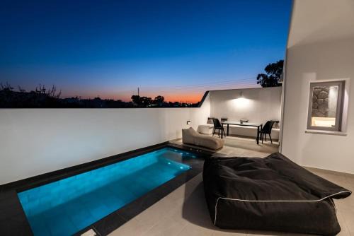 Perissa Villa | Elegant Santorini Villa with Private Heated Pool & Ocean View