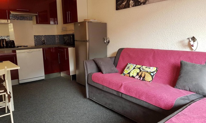 Arc-2000 Apartment | Cozy Studio Les Arcs 2000 with Kitchen & Pet-Friendly Perks