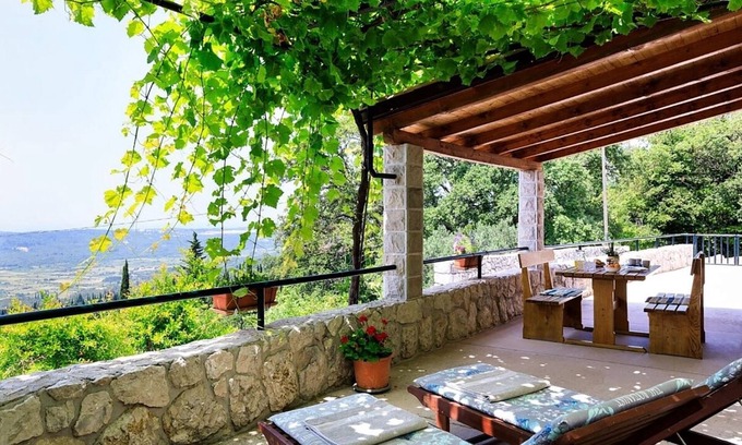 Mihanici Villa | Quaint Stone Cottage with Private Pool & Scenic Valley Views