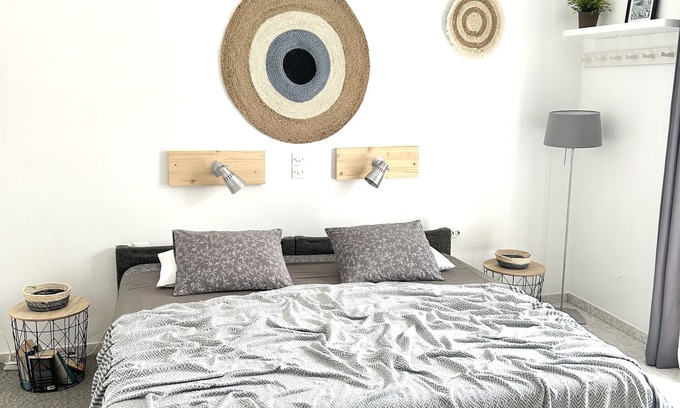 Paros Apartment | Scenic Studio with Terrace, Steps from Livadia Beach