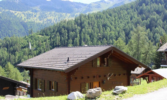 Riddes Ski Chalet | Cozy Swiss Chalet with Sauna, Terrace, and Pool Access