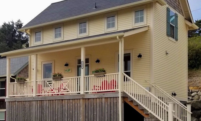 Olivia Beach House | Prime Three-Story Getaway Steps from the Beach with Pool