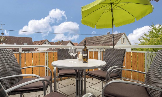Neufrach Apartment | Inviting Vacation Apartment 5 at Trostelhof with Balcony