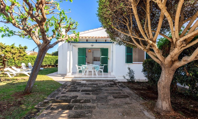 Cap d'Artrutx House | Relaxing Villa Goyo: Oceanfront Stay with Garden & A/C