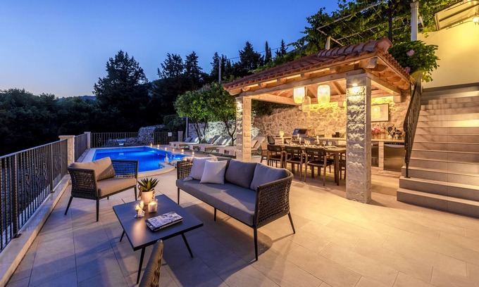 Zupa dubrovacka Villa | Exceptional Villa Maria with Pool and Ocean Views