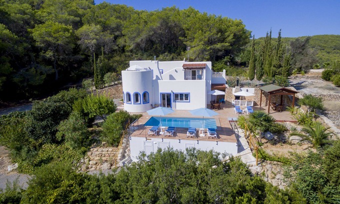 Sant Carles de Peralta Villa | Idyllic Villa with Pool & Ocean Views at Can Toni Mateu