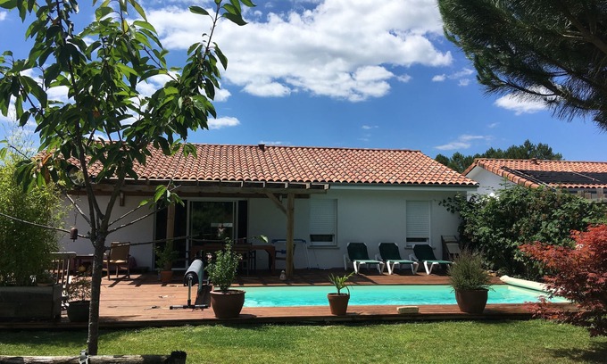 Magescq Villa | Delightful Villa with Private Heated Pool & Ocean Views