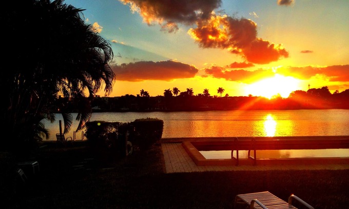 Delray Beach Apartment | Exceptional Waterfront Retreat with Pool & Ocean Views