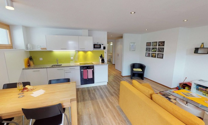 Tschlin Apartment | Family-Friendly Chasa Samalgors in Idyllic Tschlin