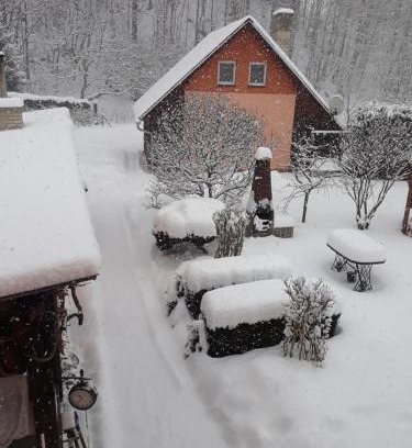 Loucna nad Desnou House | Cozy Chata Mája: Eco-Friendly Stay with Hot Tub & Kitchen