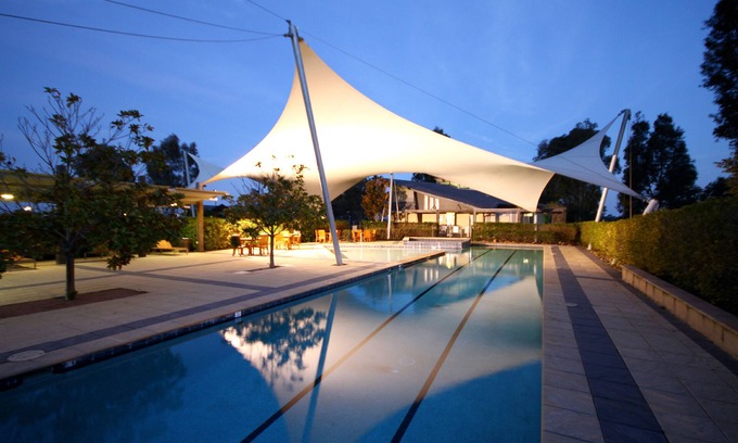 Pokolbin Resort | Elegant Chateau Elan At The Vintage: Pool, Spa & Dining
