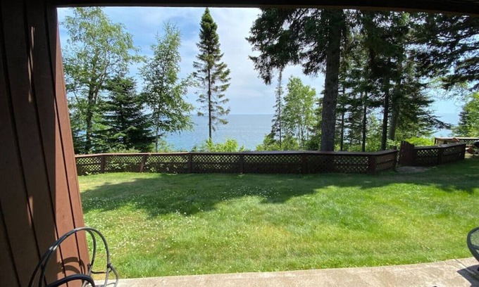 Tofte Condo | Experience Comfort at Chateau LeVeaux Unit 3 with Lake Views