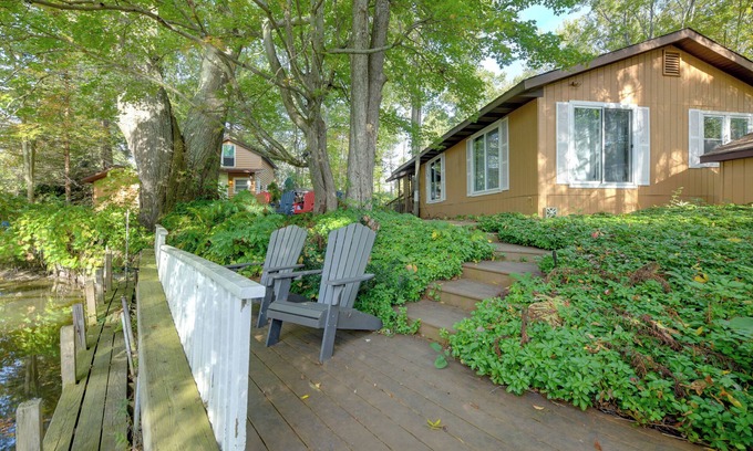 Mayville Cottage | Waterfront Cottage with Dock Access & Family-Friendly Amenities