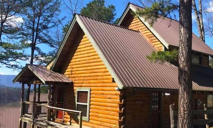 Townsend Cabin | Experience Chelle's Sanctuary: Pet Friendly with Hot Tub & Views
