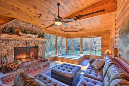 Blue Ridge House | Tranquil Retreat at Luxe Haven on Cherry Lake with Fire Pit