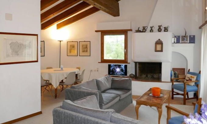 Sils-Maria Apartment | Inviting Chesa Prasüra 10: Pet-Friendly with Spa & Lake Views