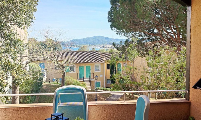 Les Restanques Apartment | Relax at Chez Adriana: Ocean View Apartment with Pool