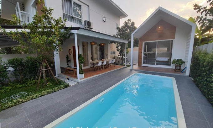 Pa Daet Villa | Trendy Pool Villa with Family and Pet-Friendly Amenities