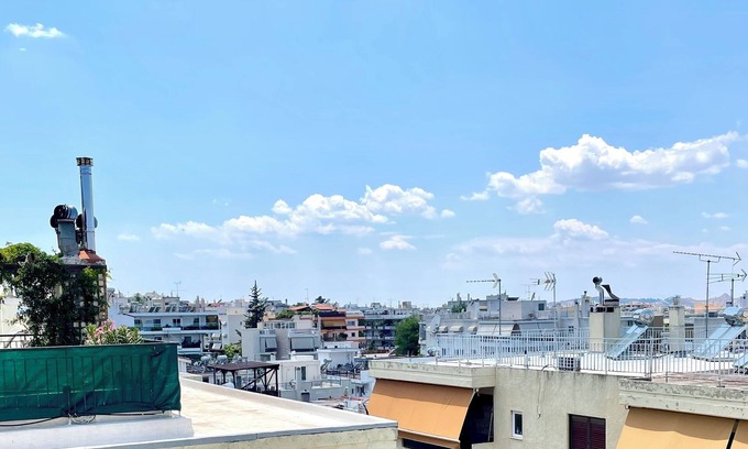 Agia Paraskevi Apartment | Stylish Central Studio with Kitchen in Athens' Northern Area