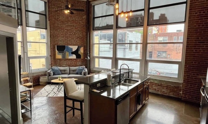 Roanoke Apartment | Stylish Downtown Apartment with Unique TXTUR Furnishings